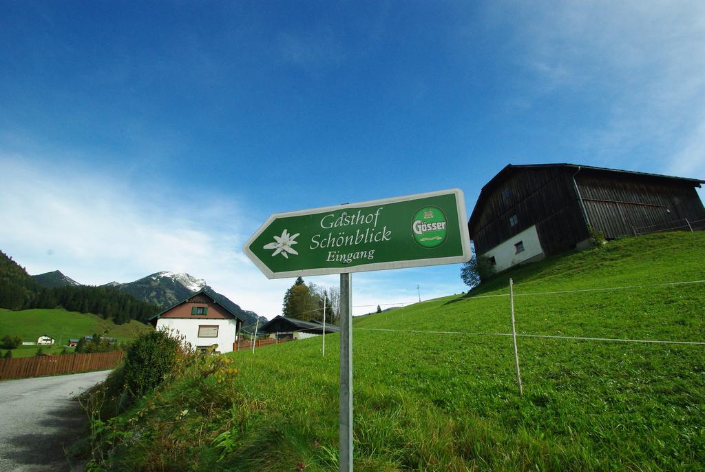 Gasthof Schonblick Hotel Russbach am Pass Gschütt Exterior foto